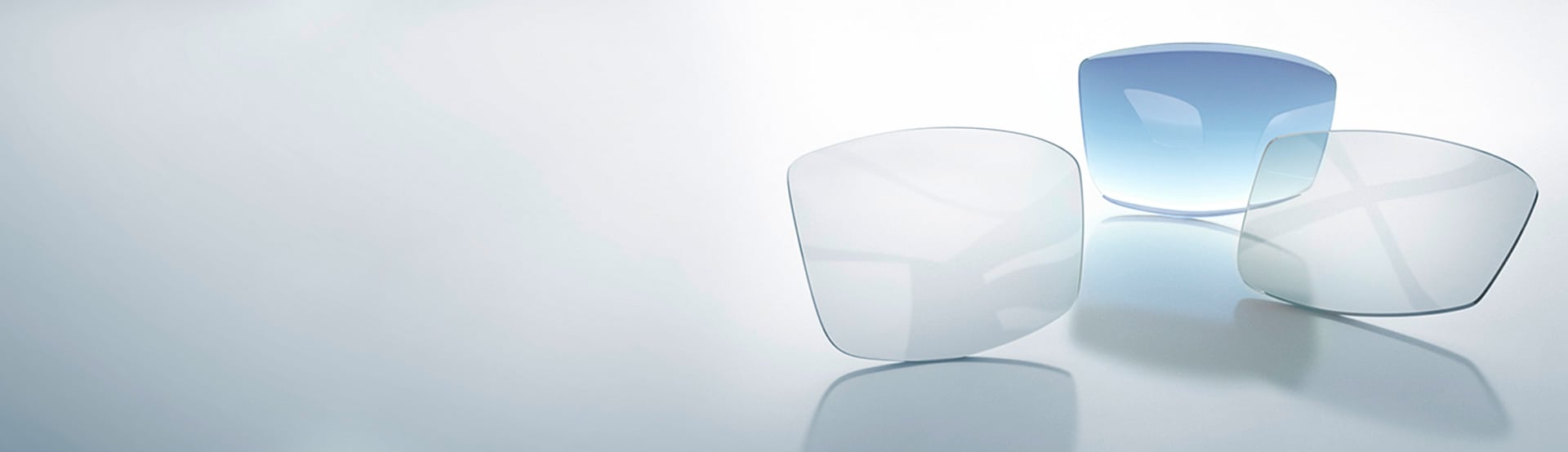 Premium spectacle lenses on display